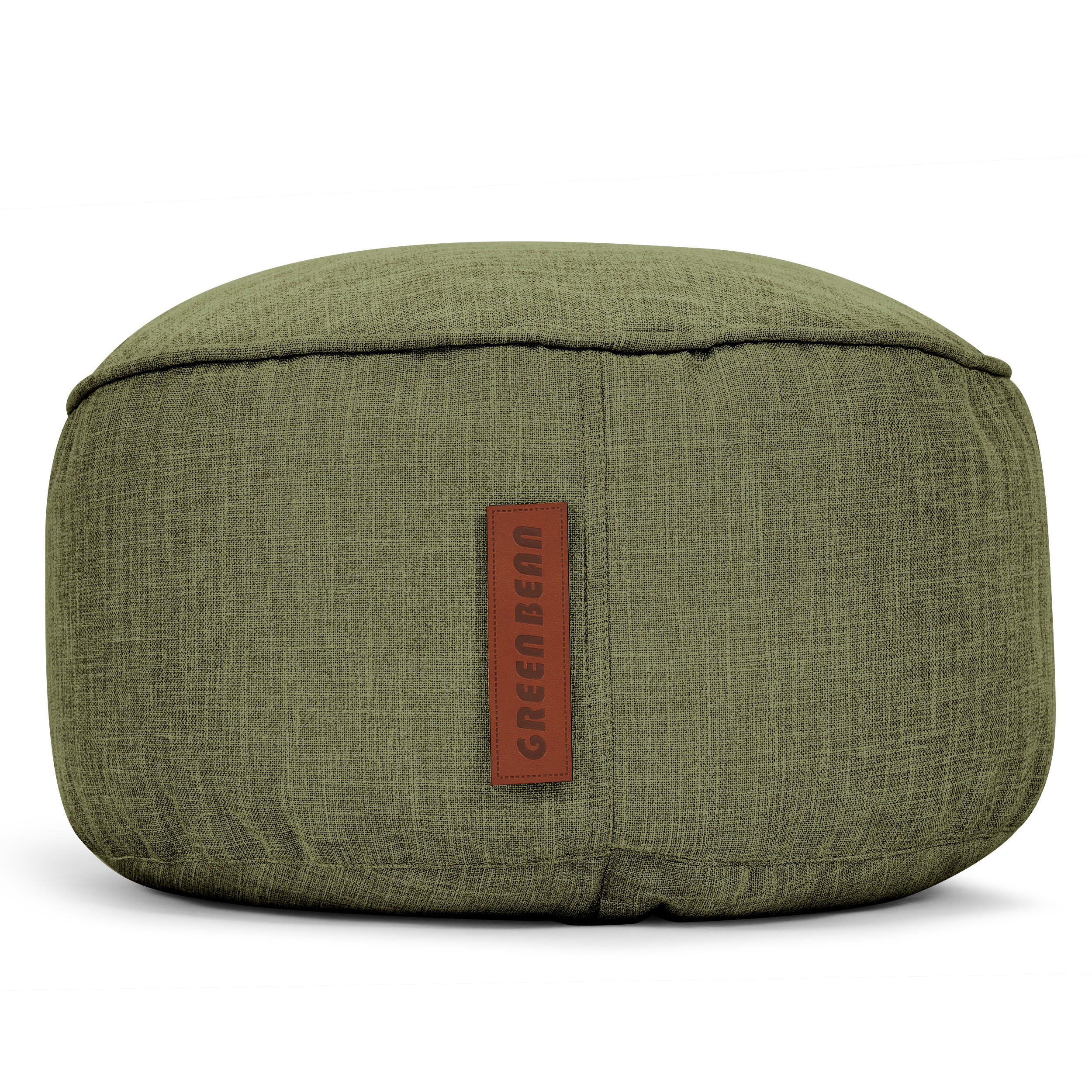 SITZSACK-HOCKER "Home Linen" 45x25cm - Grün, Textil (45/25/45cm) - Green Bean