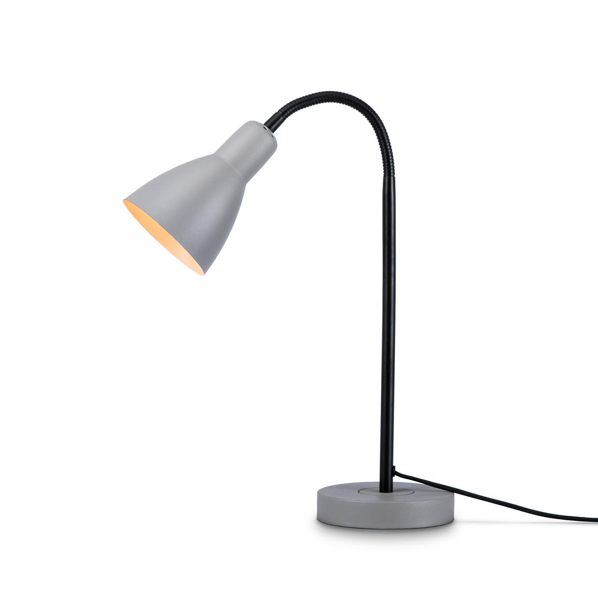 TISCHLAMPE Wilhelm - Schwarz/Grau, Metall (38.7/14/43.2cm) - Paco Home