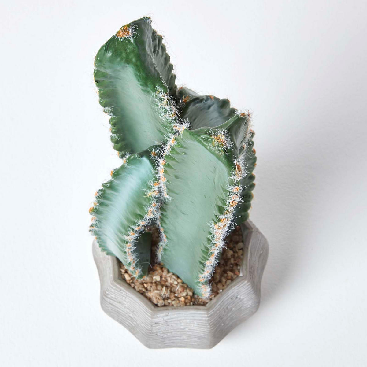 KUNSTPFLANZE Kaktus im Deko-Topf, 50 cm - Grün, Kunststoff (50cm) - Homescapes