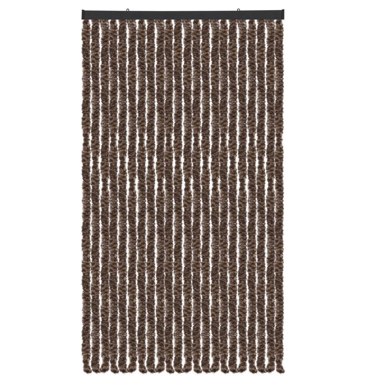 FLAUSCHVORHANG (90x200 cm) Türvorhang in "Meliert Beige-Braun" - Beige, Kunststoff (90/2/200cm) - Arsvita