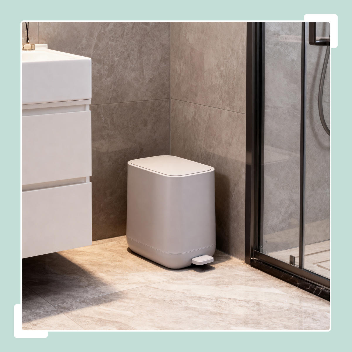 MÜLLEIMER - Anthrazit, Kunststoff (18/30/28cm) - Relaxdays