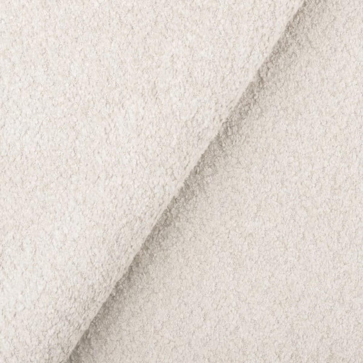 ECKSOFA MIlch Catch Me 01 Goldene Beine Rechts - Ecru/Weiß, Textil (203/274cm) - Sepro Meble
