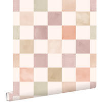 TAPETE Karomuster 50 x 900 cm - Lila, Papier (50/0.1cm) - ESTAhome