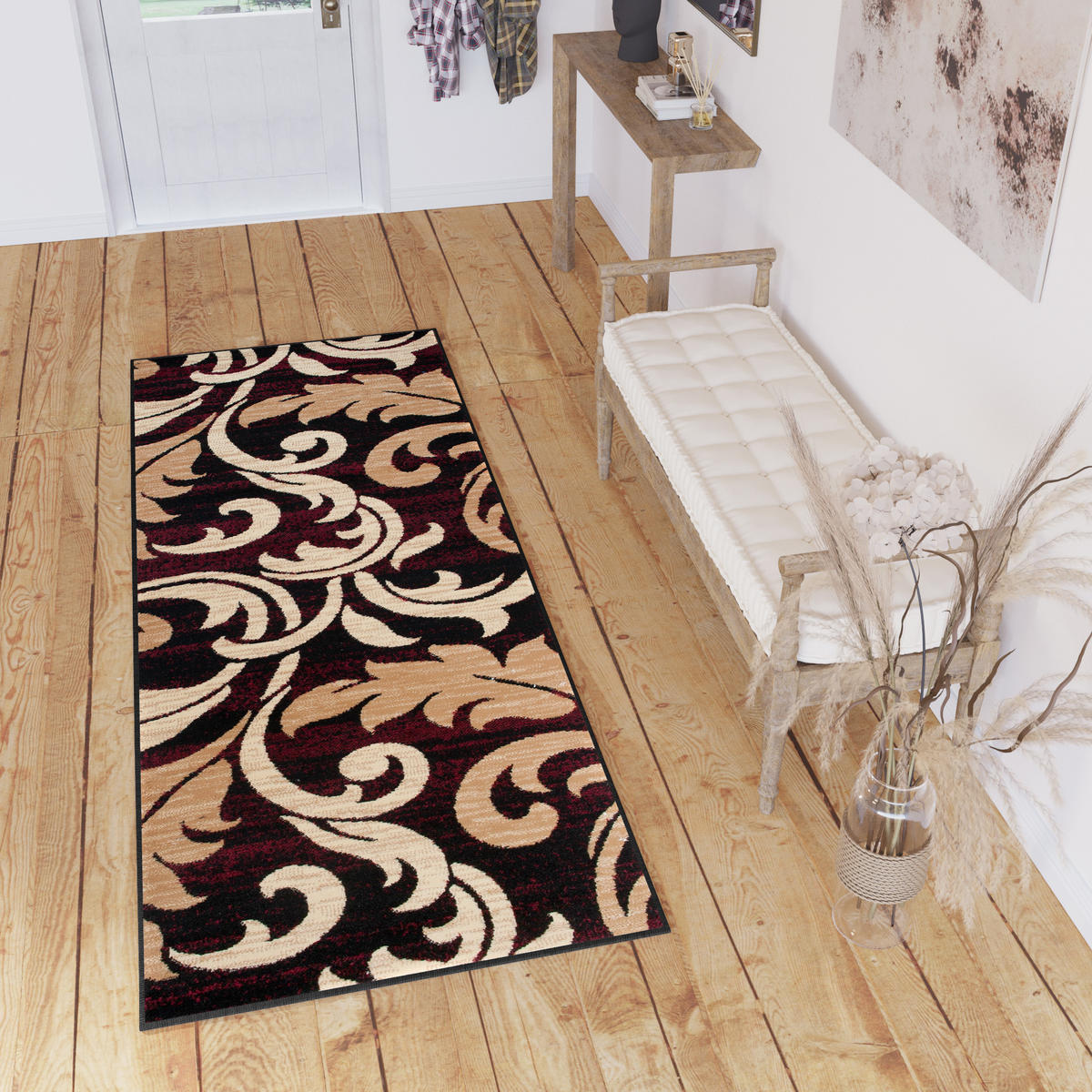 LÄUFER Dream Schwarz 60/1200 cm - Schwarz, Textil (60/1200cm) - Tapiso