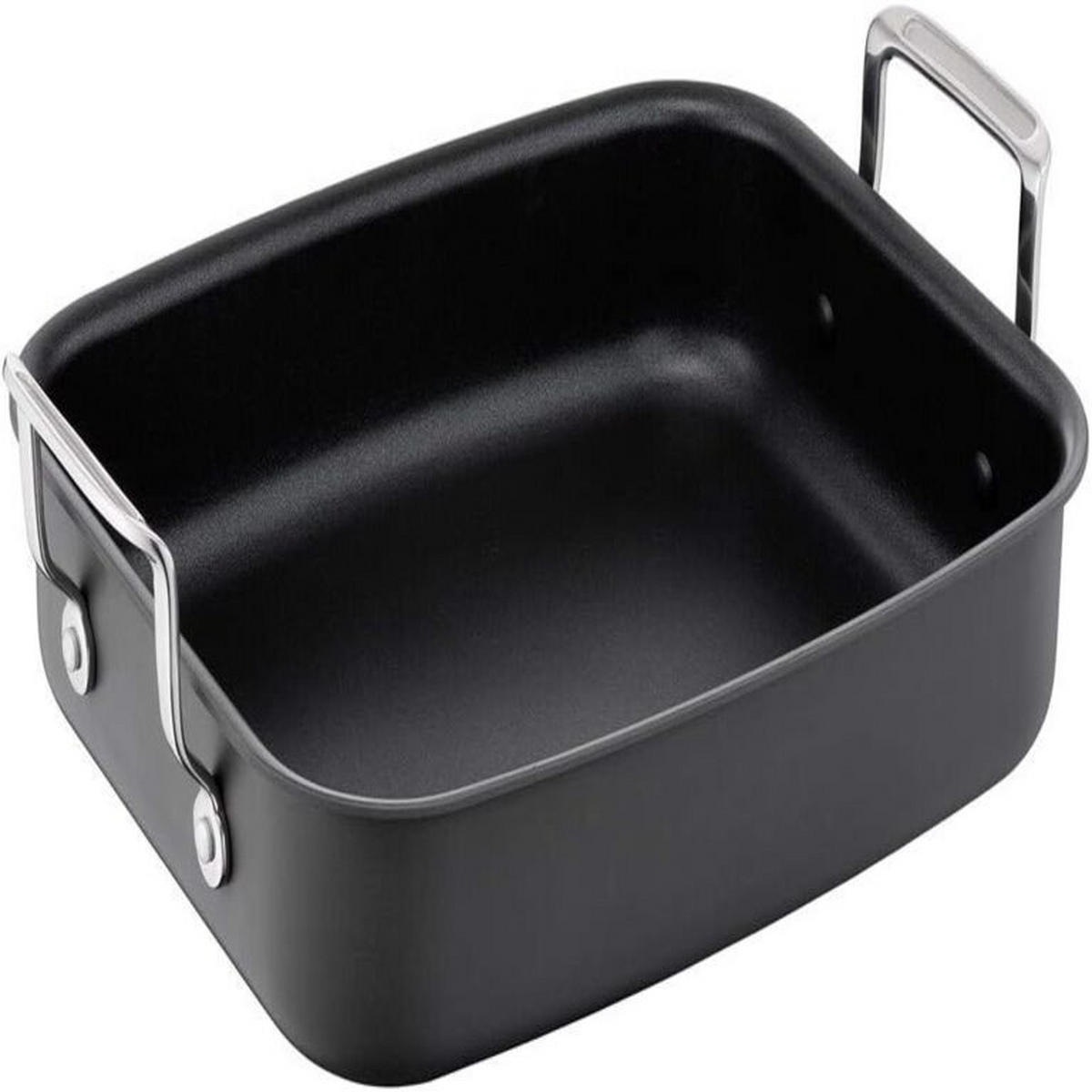 BRÄTER Jamie Oliver Premium H9029582 Schwarz 26x32 cm – Hochwertig, backofenfest, mit Gestell, ideal für Braten, Schmoren und Aufläufe - Schwarz, Metall (26/32/9cm) - Tefal