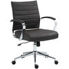 DREHSTUHL Echtleder braun - Chromfarben/Braun, Leder/Metall (57/90/62cm) - CLP