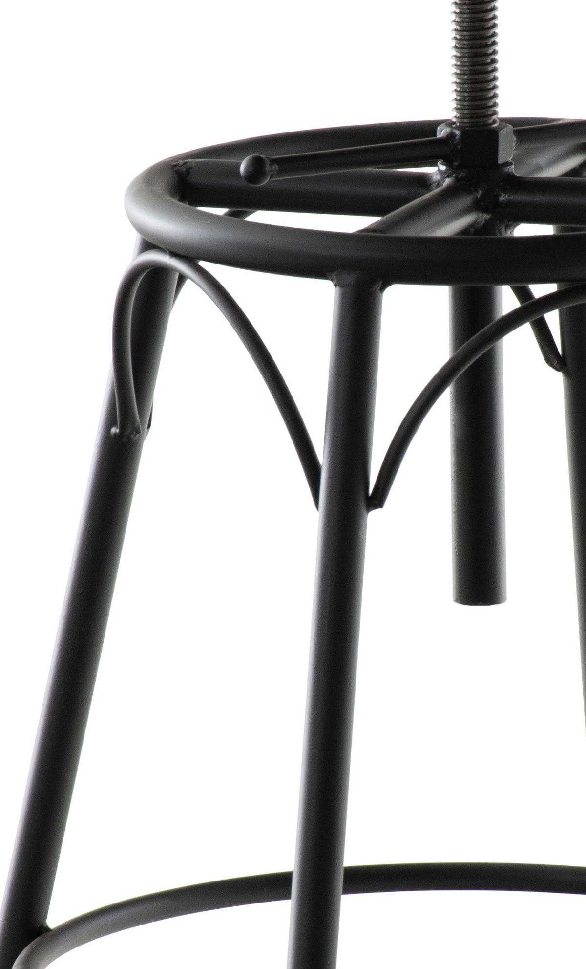 BARHOCKER Metall Schwarz - Schwarz, Metall (42/70/42cm) - CLP