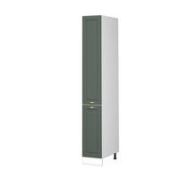 BADSCHRANK Fame-Line Grün-Gold Landhaus 30 x 206.8 cm - Weiß/Grün, Holzwerkstoff (30/206.8/58cm) - Vicco