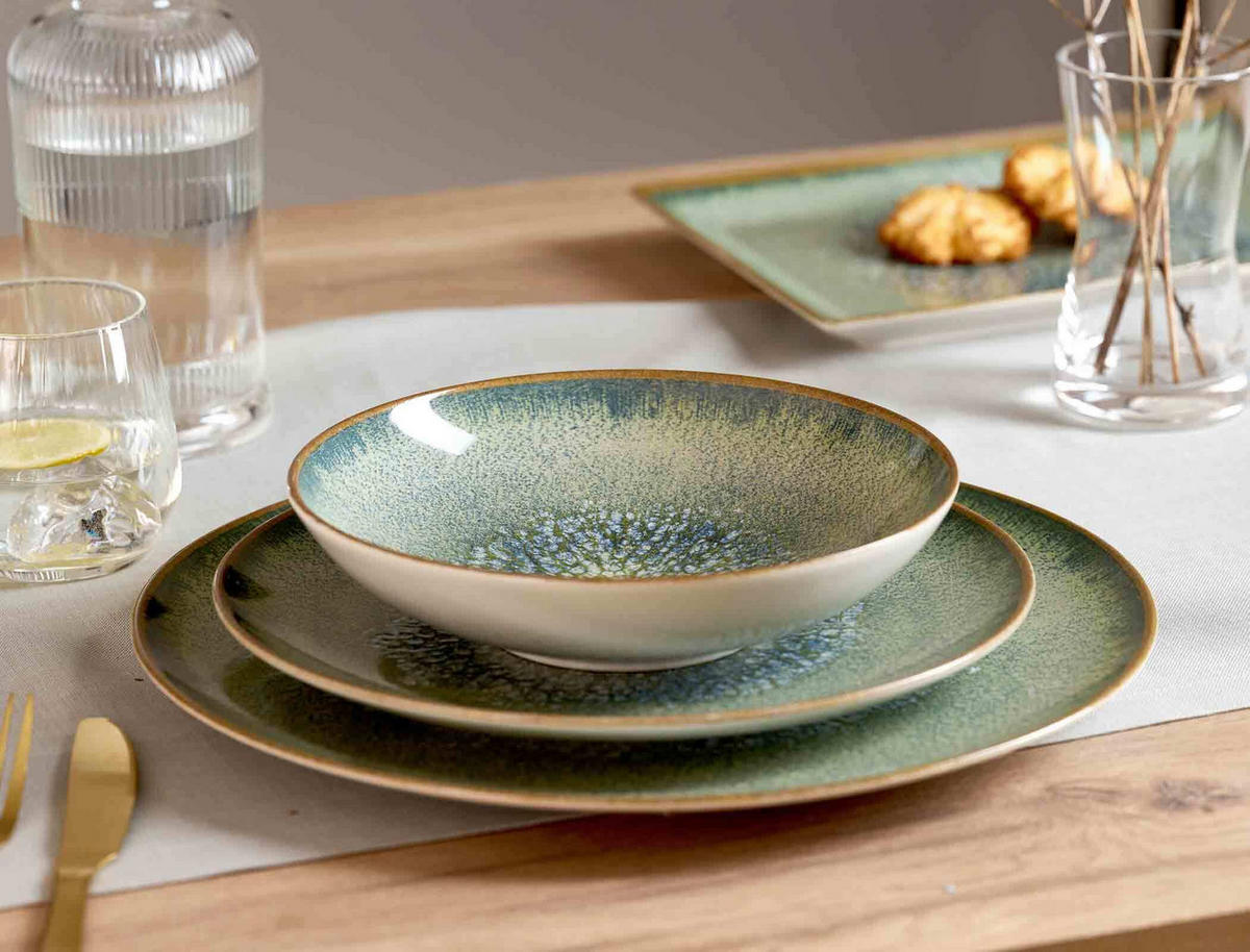 SUPPENTELLER Verde grün ø 21 cm 6er Set - Grün, Keramik (21cm) - Ritzenhoff Breker