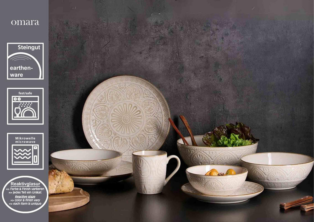 SPEISETELLER Omara beige ø 15,5 cm 6er Set - Beige, Keramik (15.5cm) - Ritzenhoff Breker