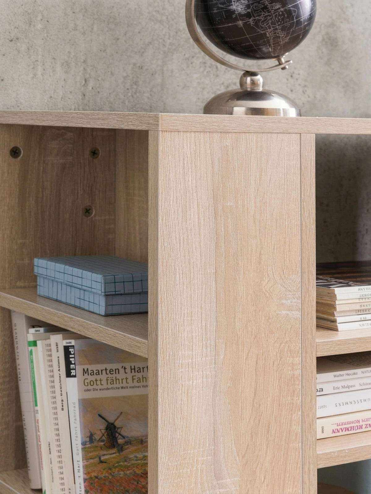 REGAL Multifunktional Mit Rollen Modern BRENTA, Beige 60x35x75 cm - Beige, Holz/Kunststoff (60/75/35cm) - KADIMA DESIGN