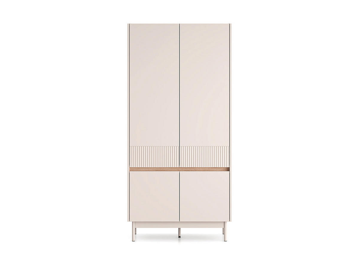 KLEIDERSCHRANK – 92 cm – Dunea – Eichefarben - Eichefarben, Holzwerkstoff (92/193/53cm) - hi-markt