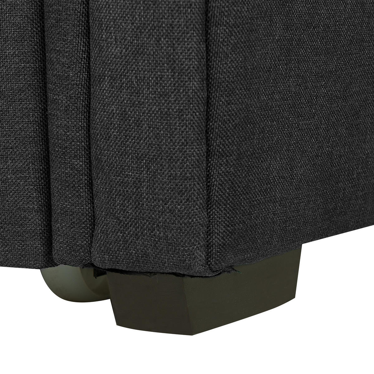 TAGESBETT 80/200 cm Dunkelgrau Libourne - Dunkelgrau, Textil (80/200cm) - Beliani