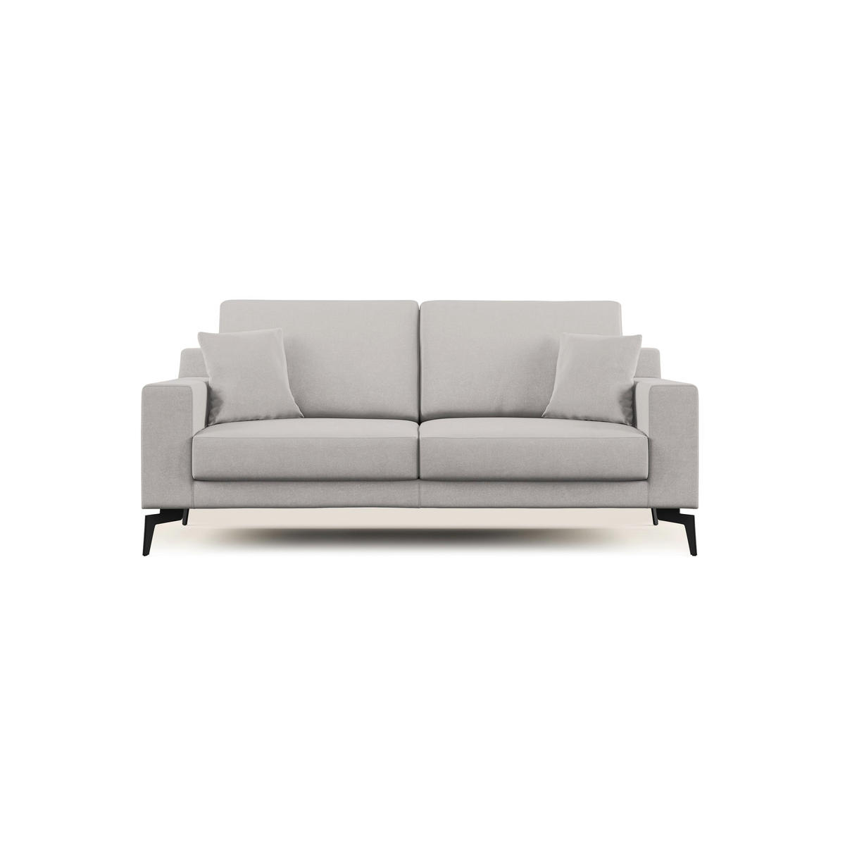 LINEARSOFA Prestige - Hellgrau, Textil (146/95/91cm) - Divani.store