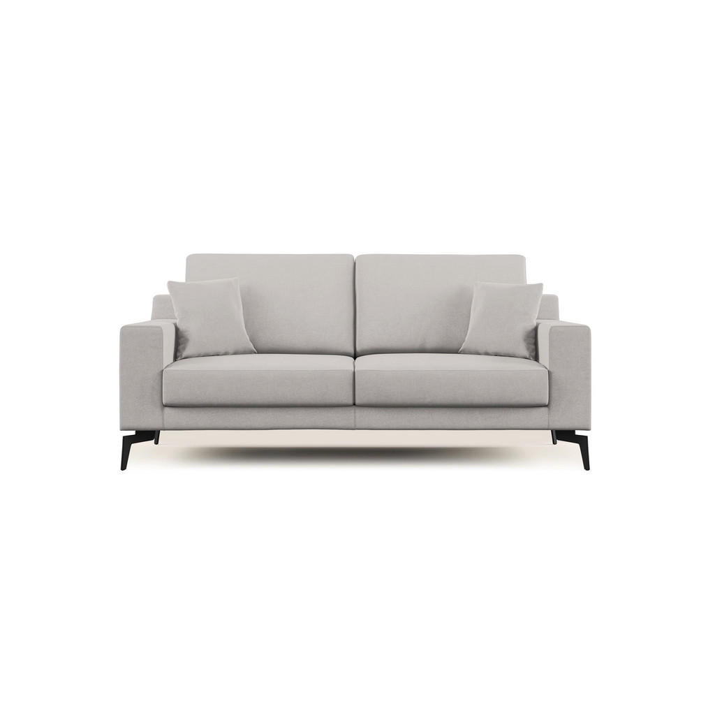 Thumbnail - Divani.store Linearsofa, Hellgrau, Textil, 206x95x91 cm, Wohnzimmer, Sofas & Couches, Sofas
