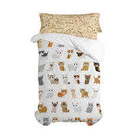 BETTBEZUG 2er-Set teiliges cats 135/140x200 cm (standardgrösse) mehrfarbig - Multicolor, Textil (140/200cm) - Happy Friday
