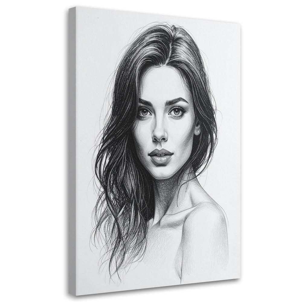 Feeby Leinwandbilder, Schwarz 40x60 cm