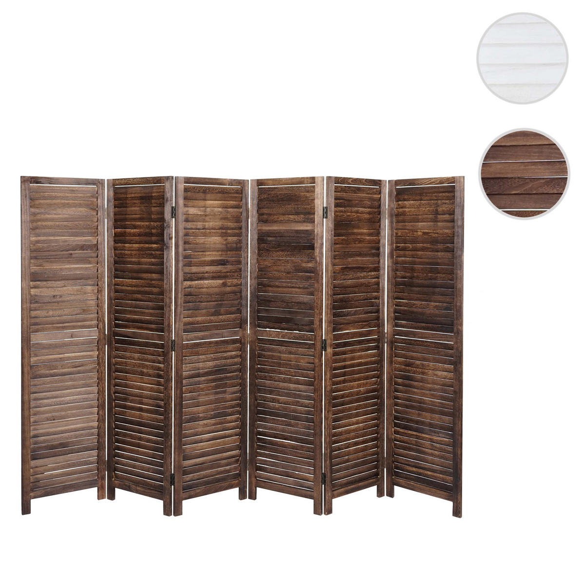 PARAVENT Braun - Braun, Holz (243/170/2cm) - MCW