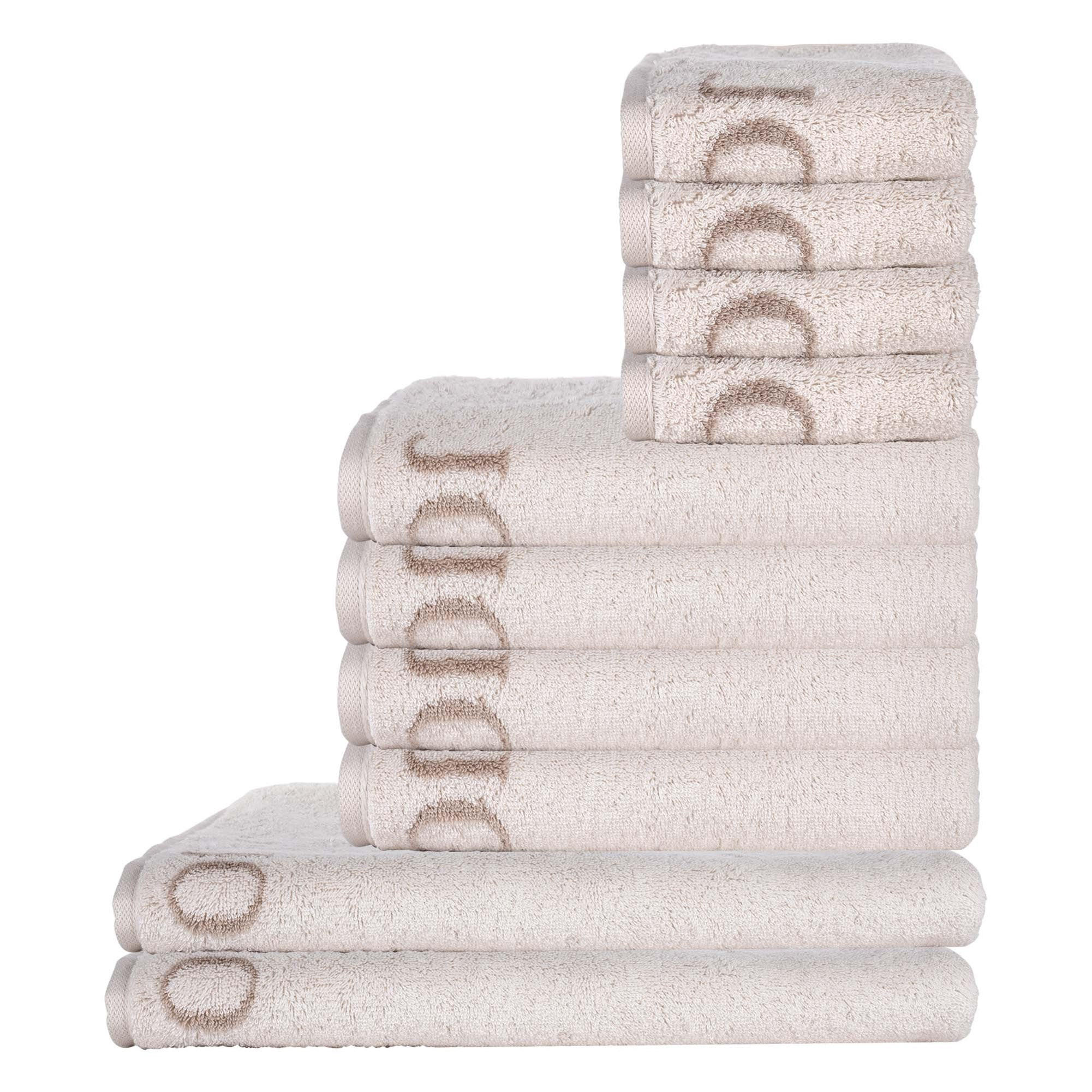 HANDTUCH Unisex Classic Beige Baumwolle 10er Pack - Creme, Textil (200/135cm) - Joop!