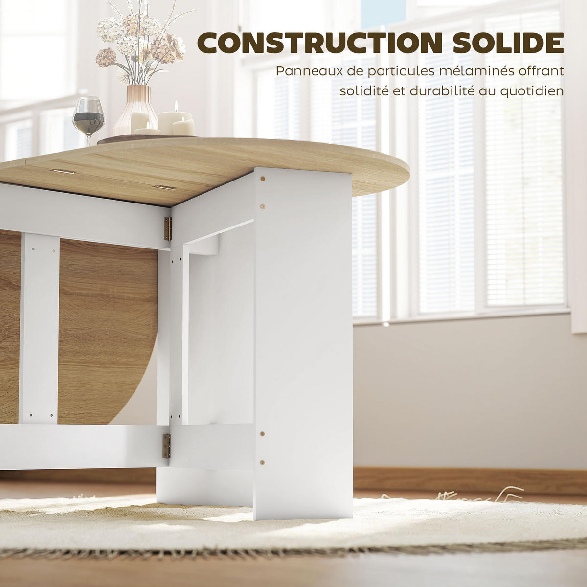 ESSTISCH Naturholz 1 Stück - Beige, Kunststoff (163/80/75cm) - GiPP