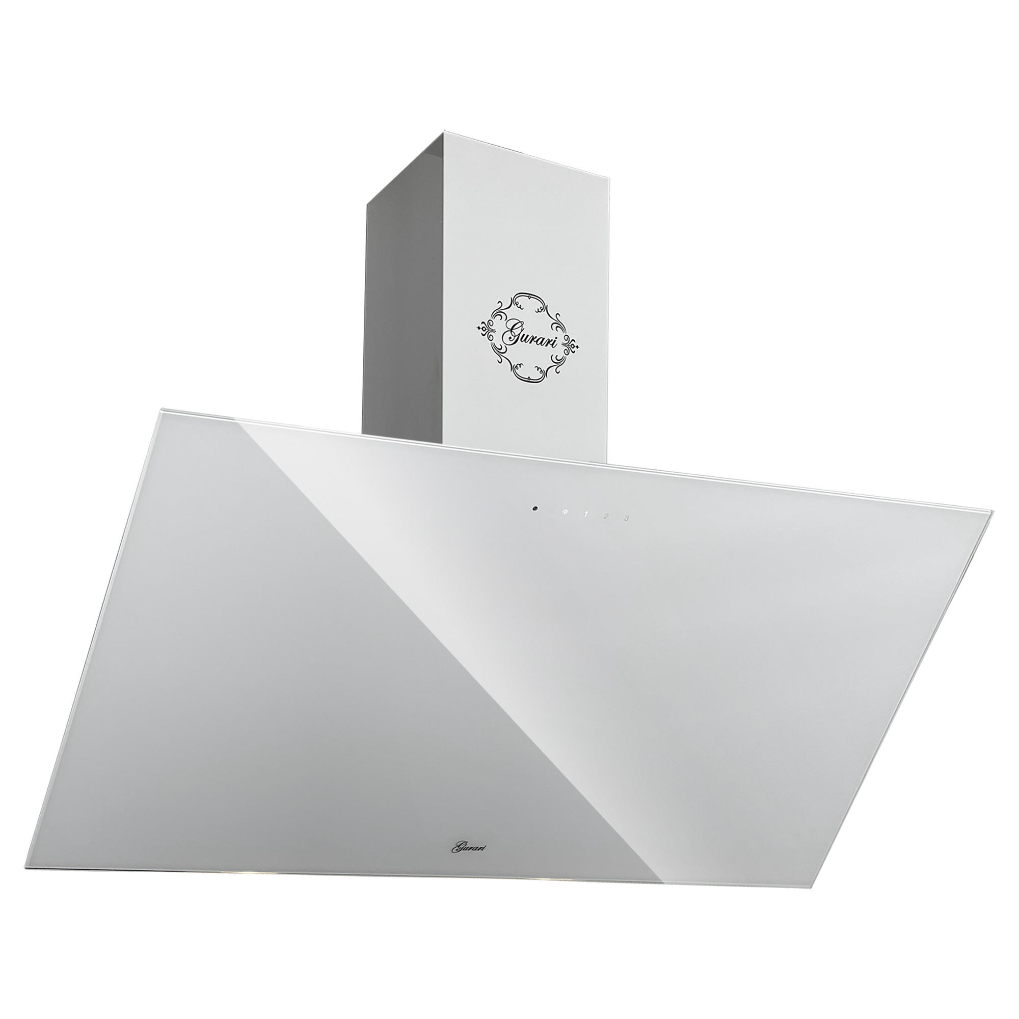 DUNSTABZUGSHAUBE GCH D 286 WH 9 Prime N, Weiß Glas, 90cm, 1000m³/h - Weiß, Glas (89.6/38.5/38cm) - Gurari