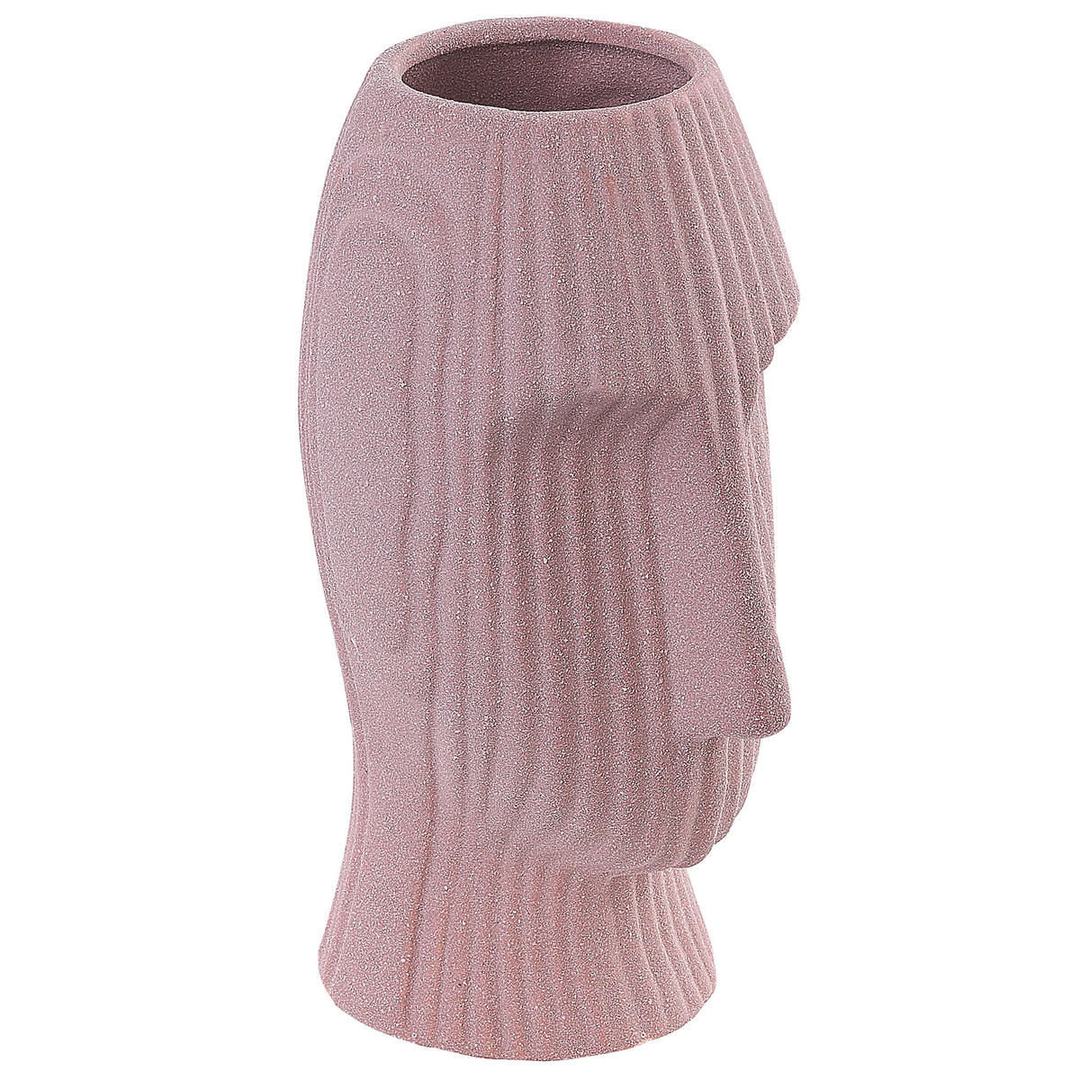 BLUMENVASE Steinzeug rosa Pallini - Rosa, Keramik (24cm) - Beliani