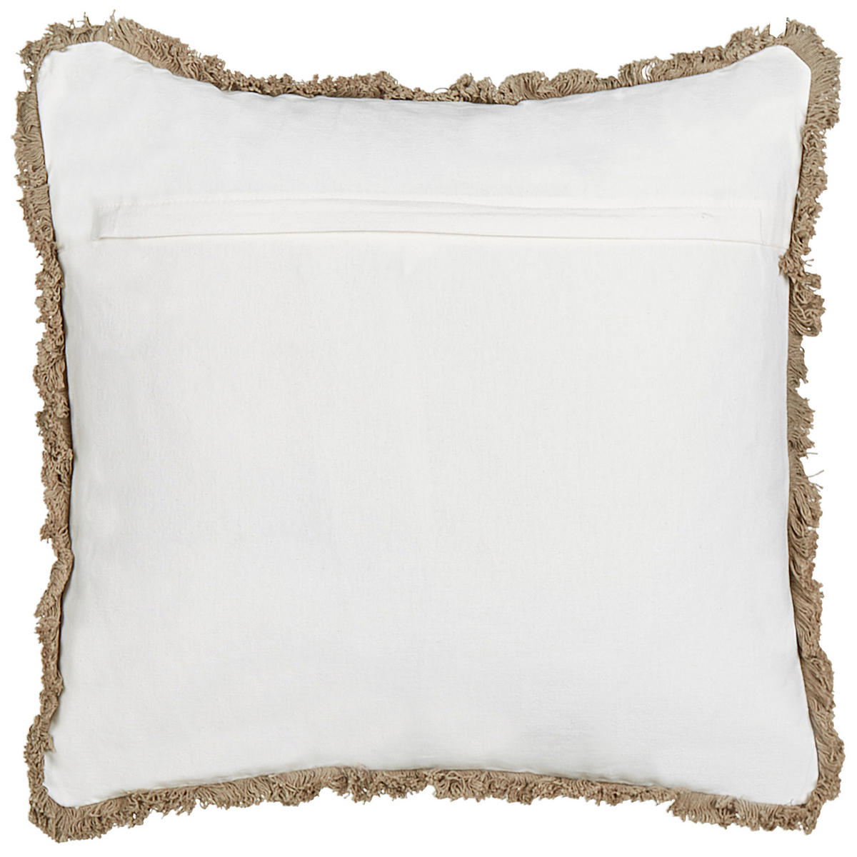 DEKOKISSEN 2er-Set Beige 45/45 cm Choisya - Beige/Weiß, Textil (45/45cm) - Beliani