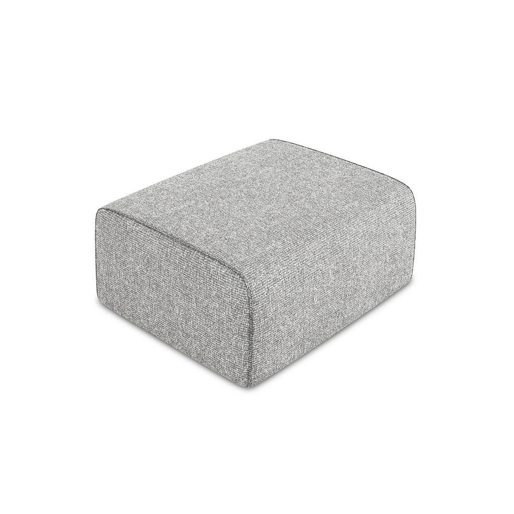 Thumbnail - Makamii Pouf, Silber, Textil, 1-Sitzer, Füllung: Schaumstoff, 90x80x60 cm, Made in EU, Wohnzimmer, Hocker, Sitzhocker