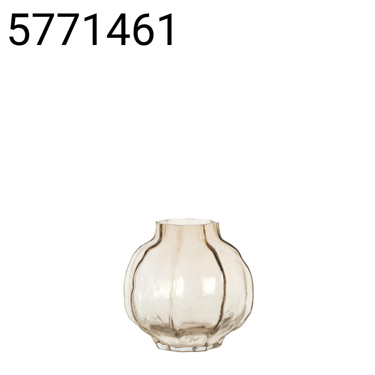 VASE Tejeda - Braun - 27/27/26 cm - Braun, Glas (26cm) - Light & Living