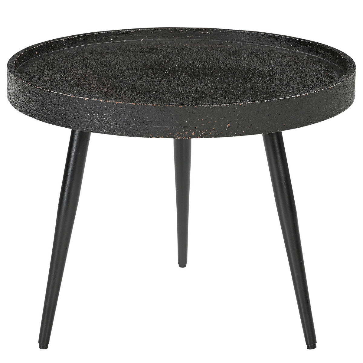 BEISTELLTISCH - Antik Schwarz - Schwarz, Holzwerkstoff/Metall (44/44/34cm) - home24