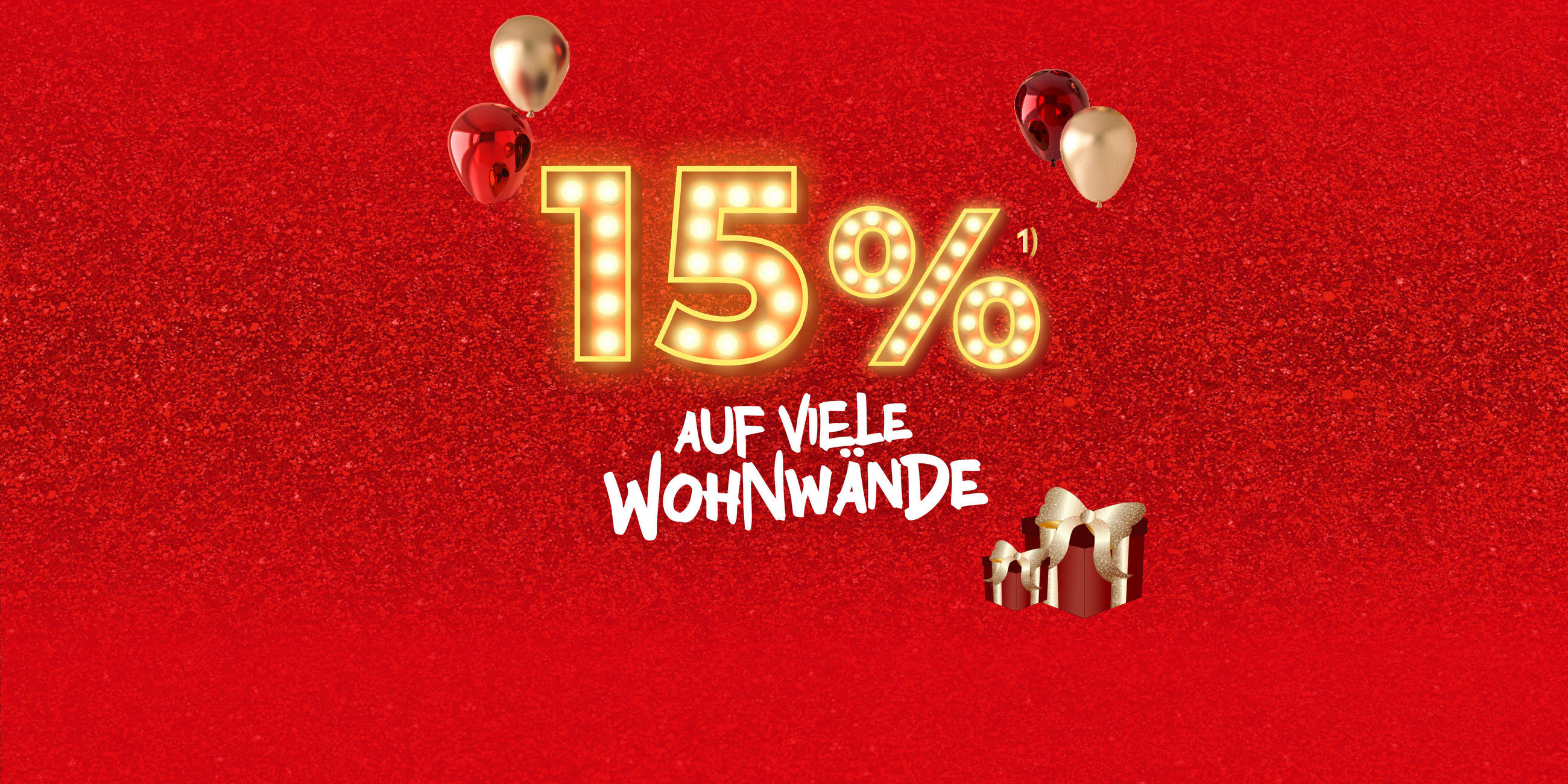 15% auf viele Wohnwände