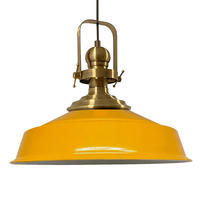 PENDELLEUCHTE Asletl 41/38 cm - Gelb, Metall (41/38cm) - Bamyum