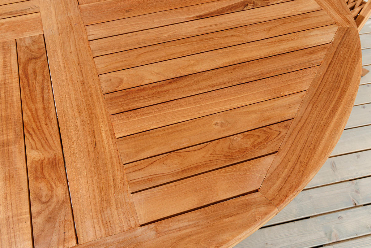 GARTENTISCH EMPIRE TEAK Teakholz Natur 120 cm - Braun, Holz (120/120/77cm) - riess-ambiente