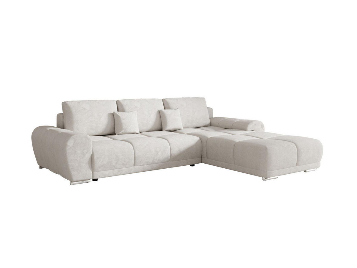 ECKSOFA BEGA L Rechts TENDER WAY 01 mit Schlaffunktion - Beige, Textil (289/185cm) - Bedante