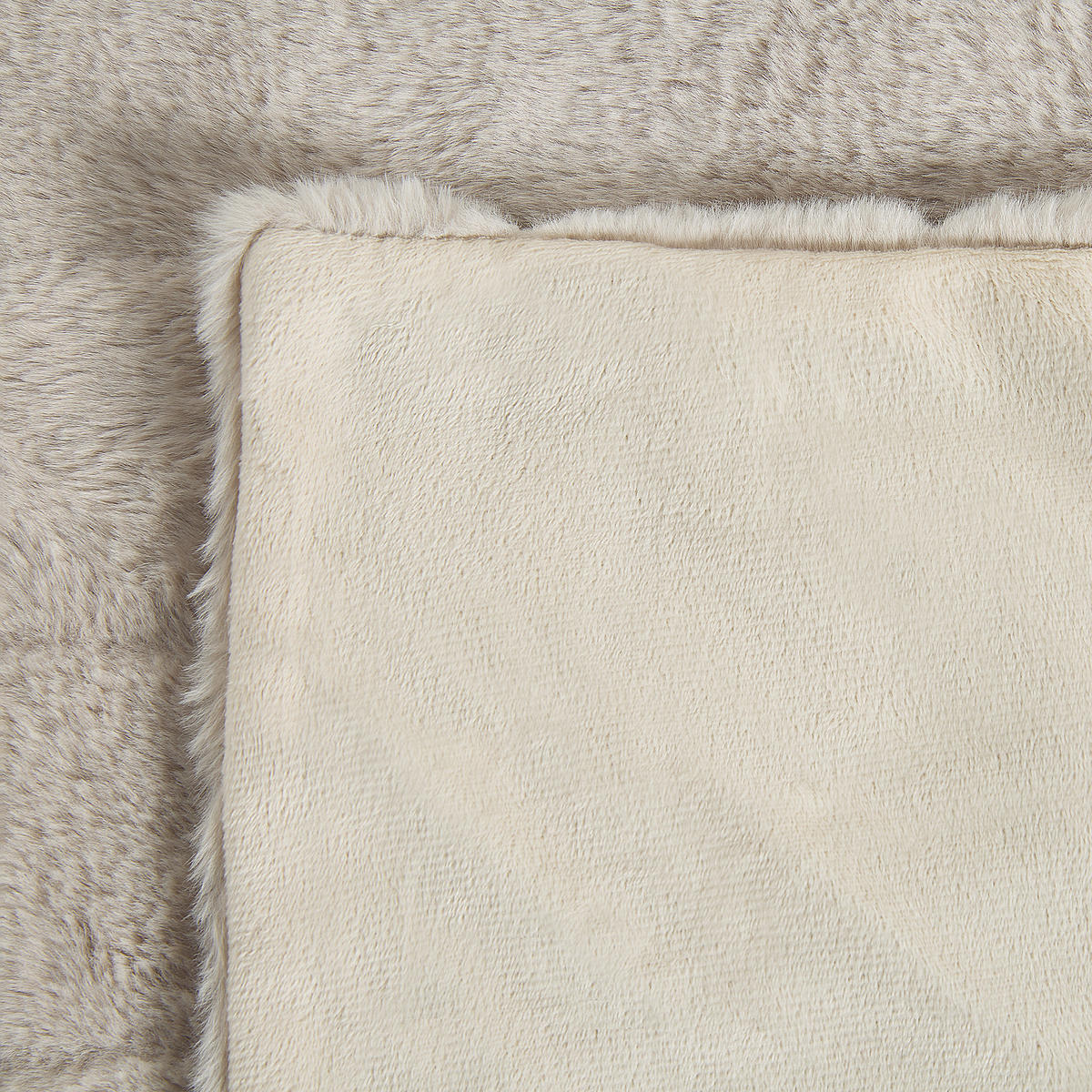 DECKE Beige Labyar 180/220 cm - Beige, Textil (180/220cm) - Beliani