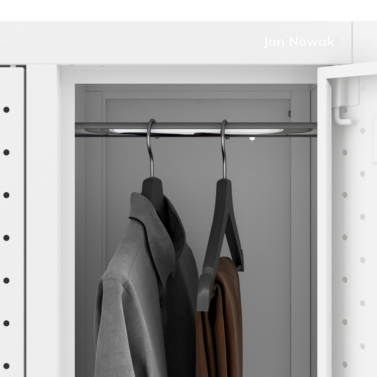 ARBEITSSCHUTZ-KLEIDERSCHRANK BARTEK PRO 172x136x45 cm - Weiß, Metall (136/172/45cm) - Jan Nowak
