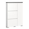 SCHUHSCHRANK Shoelove 18/95/130 cm - Grau, Holzwerkstoff (95/130/18cm) - Xonox