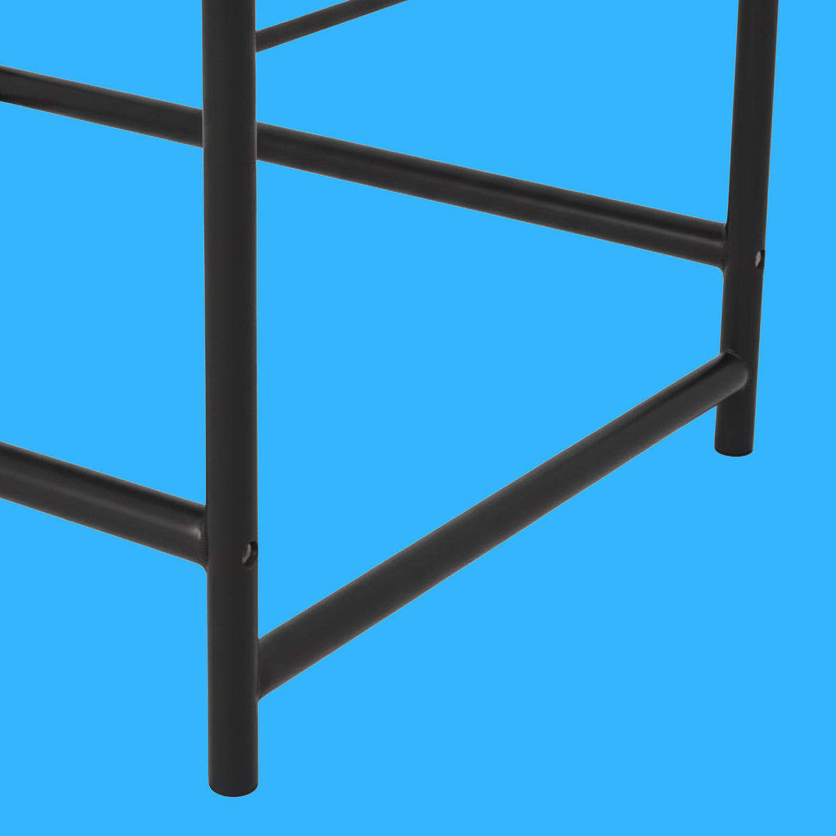 REIFENREGAL - Schwarz, Metall (107/117/46cm) - Relaxdays