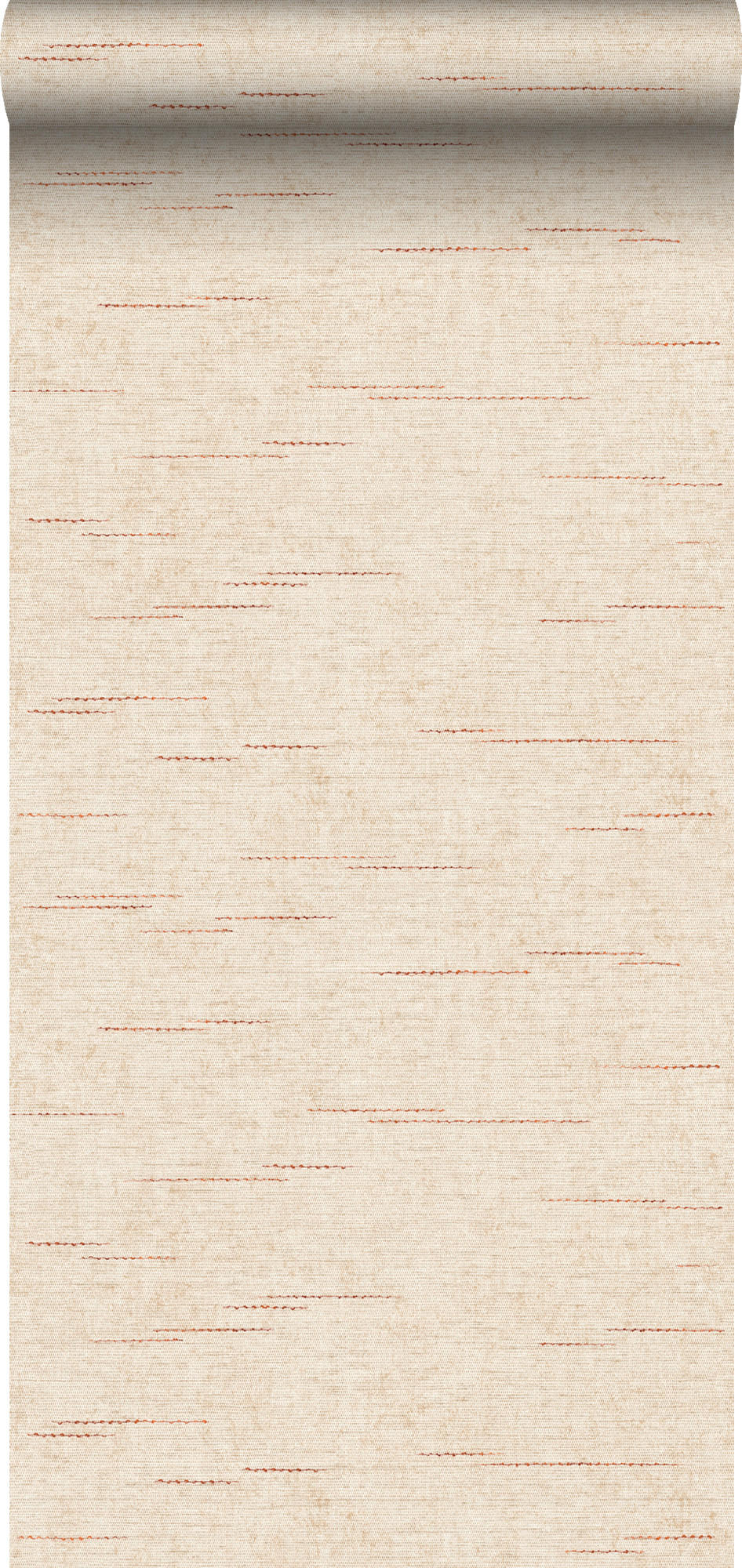TAPETE Gewebeoptik 53 cm x 10 m - Beige, Papier (53/1000cm) - Sanders & Sanders