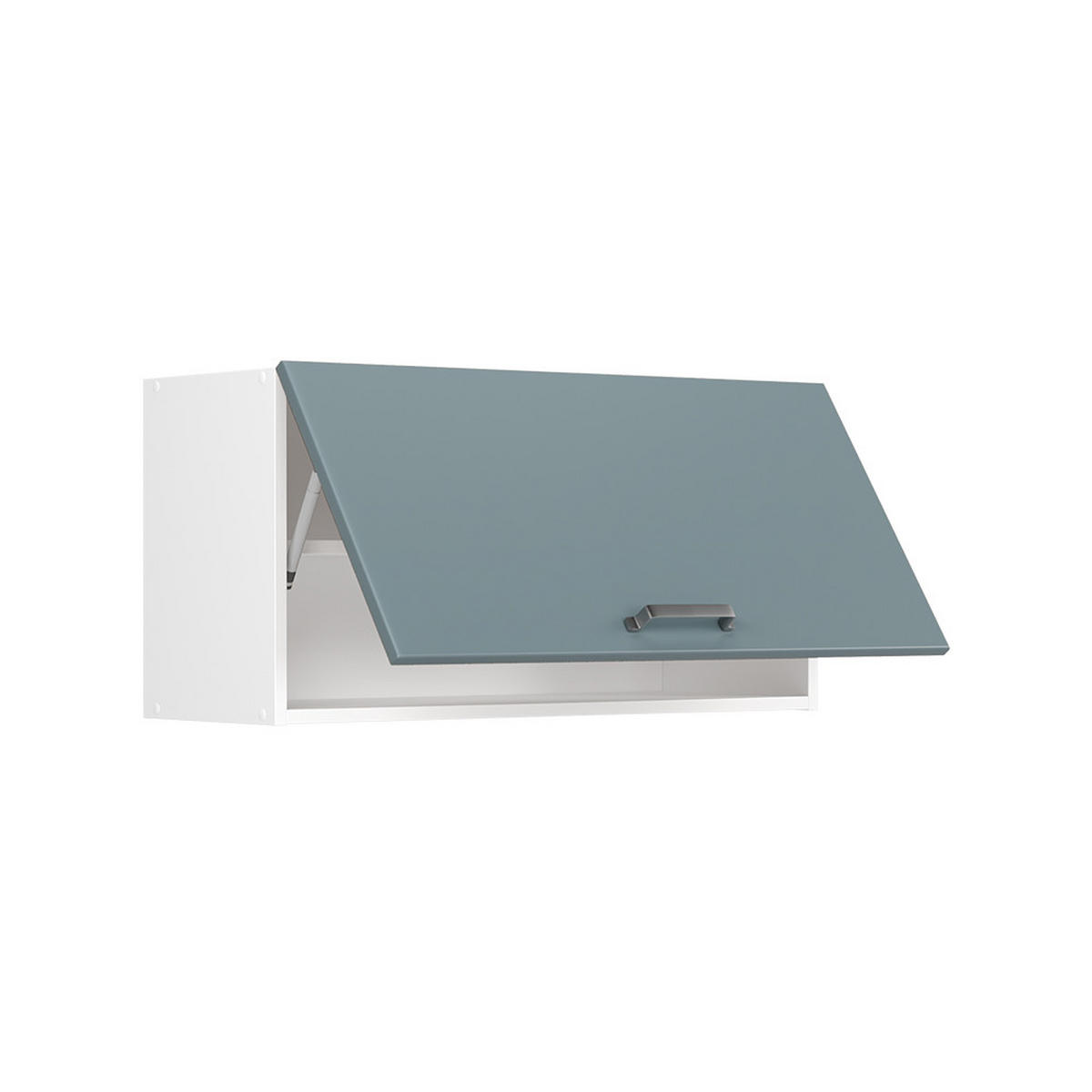 HÄNGESCHRANK R-Line, Blau-Grau/Weiß, 80 cm Flach - Blaugrau/Weiß, Holzwerkstoff (80/40/31cm) - Vicco
