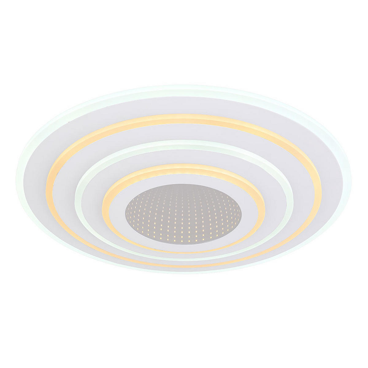 LED DECKENLEUCHTE Metall Weiß Jocelyn - Weiß, Metall (50/50/6.5cm) - Globo Lighting