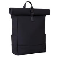 WICKELTASCHE Jayden schwarz Rucksack, einstellbare Grifflänge, Reißverschluss, Sicherheitsgurt - Schwarz, Textil (15/45/33cm) - Kikka boo
