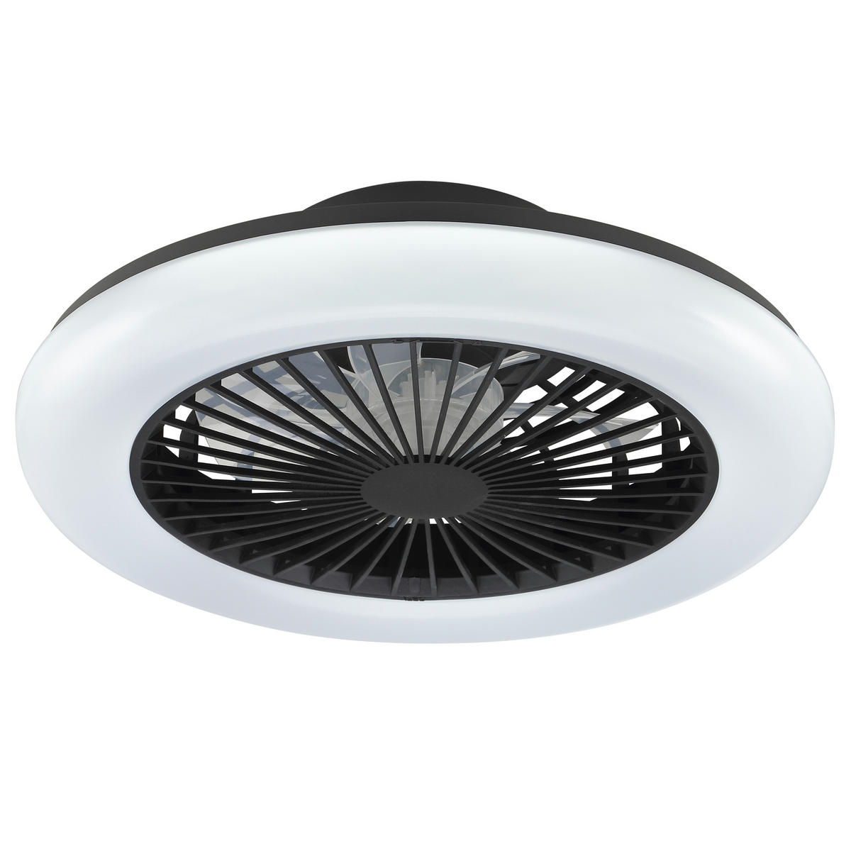 LED DECKENLEUCHTE Montero Schwarz 42/42/13,7 cm - Schwarz, Metall (42/42/13.7cm) - Brilliant