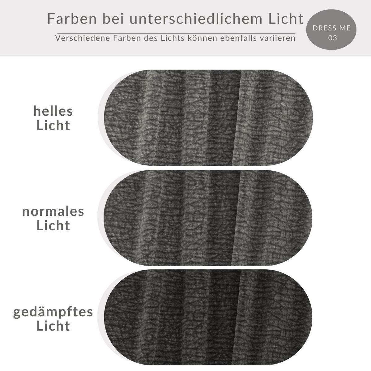 POUF L Zanzibar Grau Chenille - Schwarz/Grau, Holz/Holzwerkstoff (110/37/110cm) - Maison de Reve