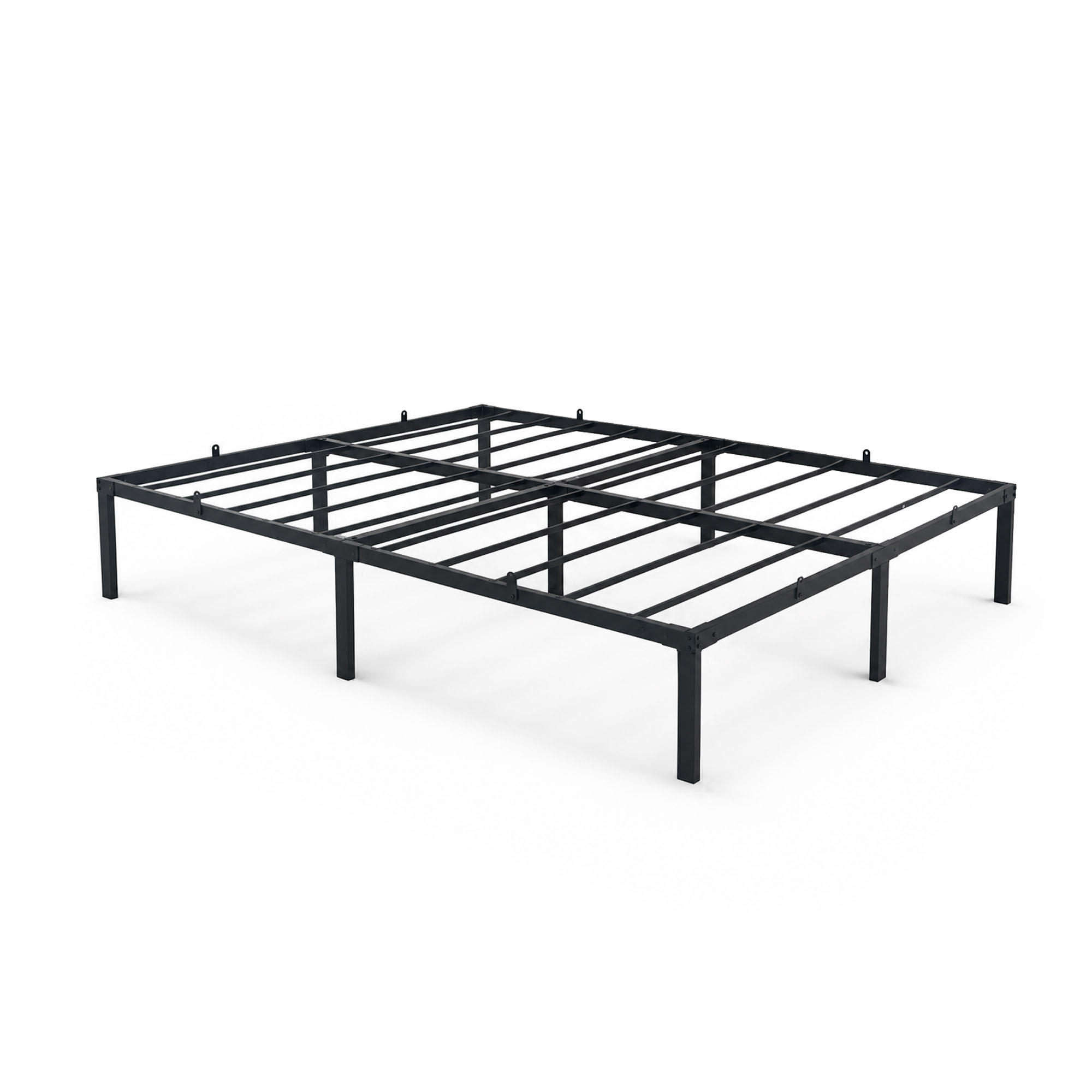 METALLBETT Klappbares 140x190 cm Schwarz - Schwarz, Metall - Akord