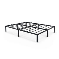METALLBETT Klappbares 140x190 cm Schwarz - Schwarz, Metall - Akord