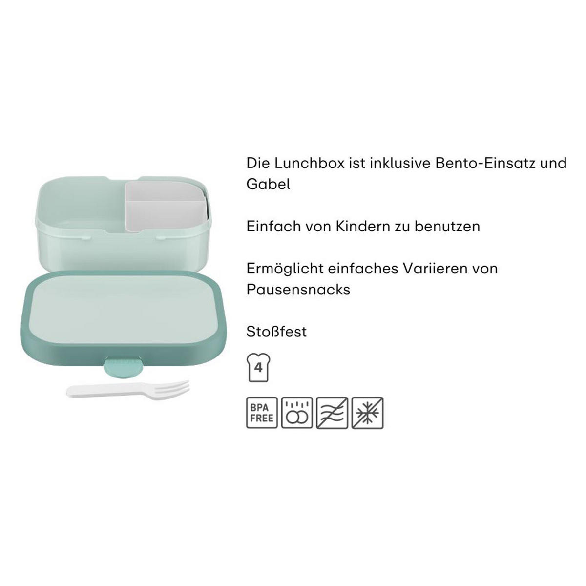 BROTDOSEN MIT EINSATZ & GABEL Campus Cool Blue & Cool Pink 700 ml 2er Set - Blau/Pink, Kunststoff (13.2/6.1/17.8cm) - Mepal