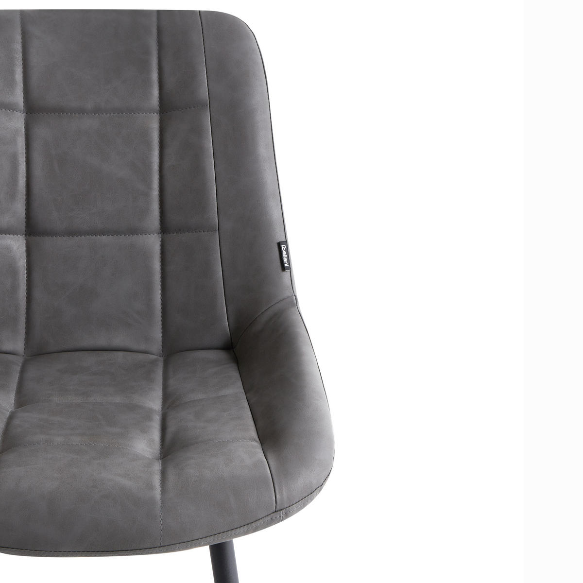 ESSZIMMERSTUHL 2er-Set Grau Melrose - Schwarz/Grau, Kunststoff (50/85/45cm) - Beliani