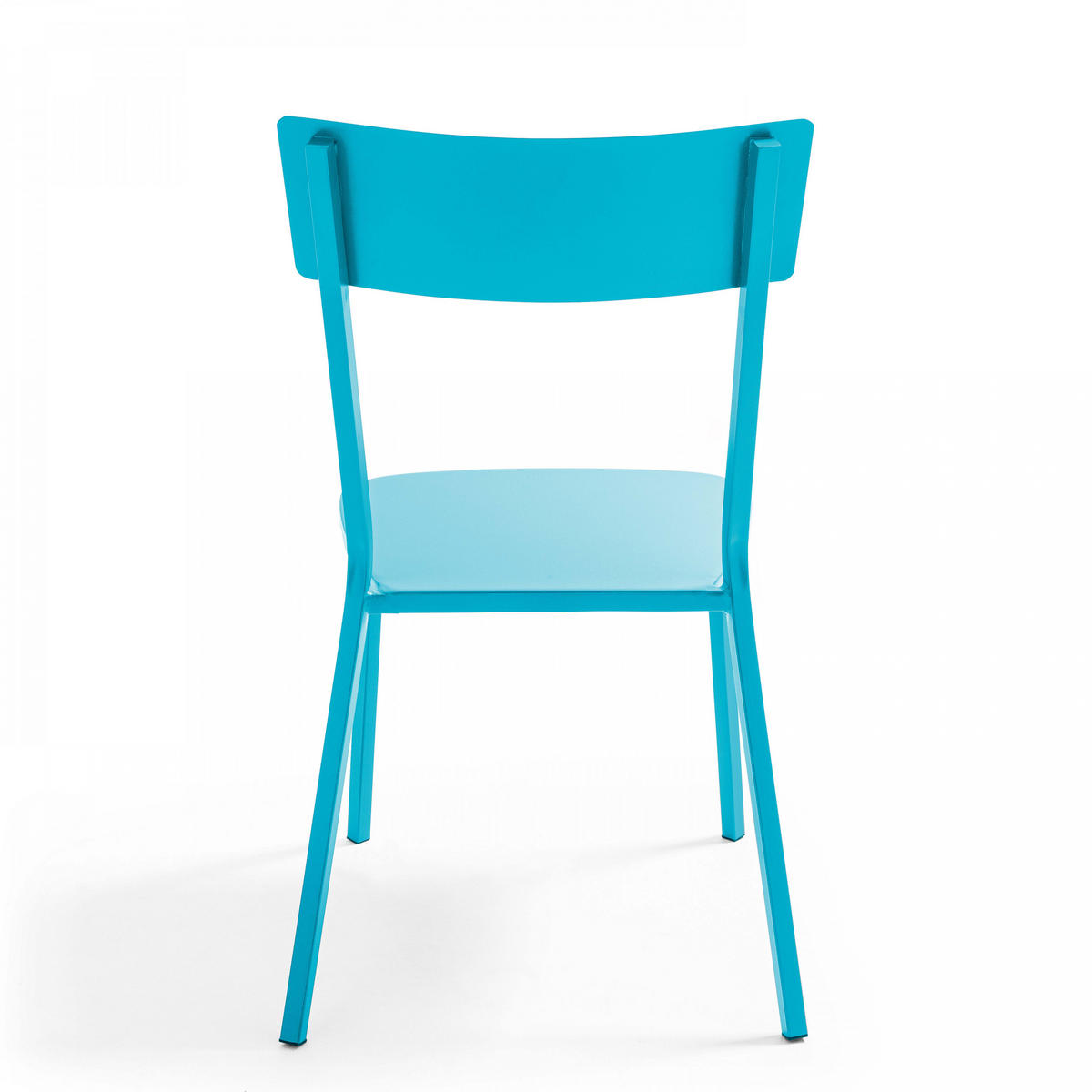 STUHL, Blau - Blau, Metall (49/85/56cm) - Oviala