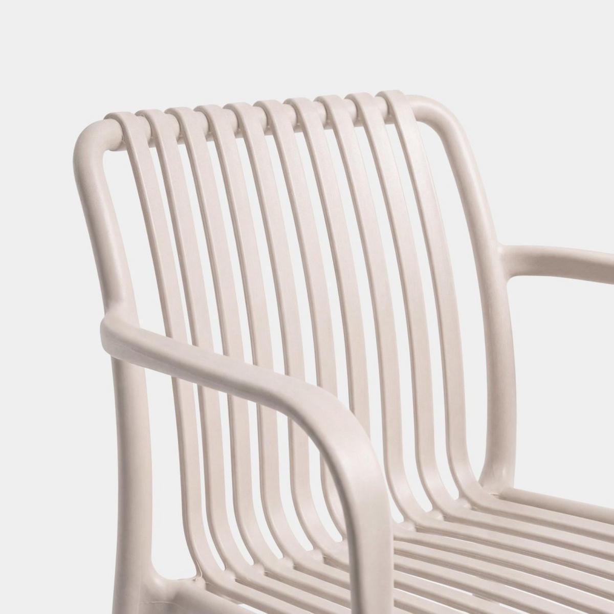 GARTENSTUHL Ollie Beige 57 cm x 80 cm 4er-Set - Beige, Kunststoff (57/80/61cm) - Klast Home